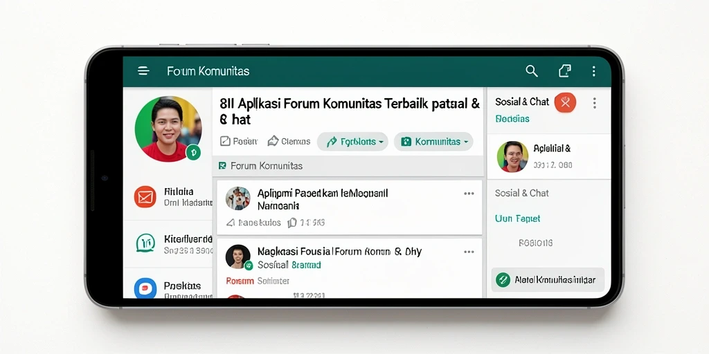 Antarmuka 8II yang intuitif dan menarik untuk Forum Komunitas.