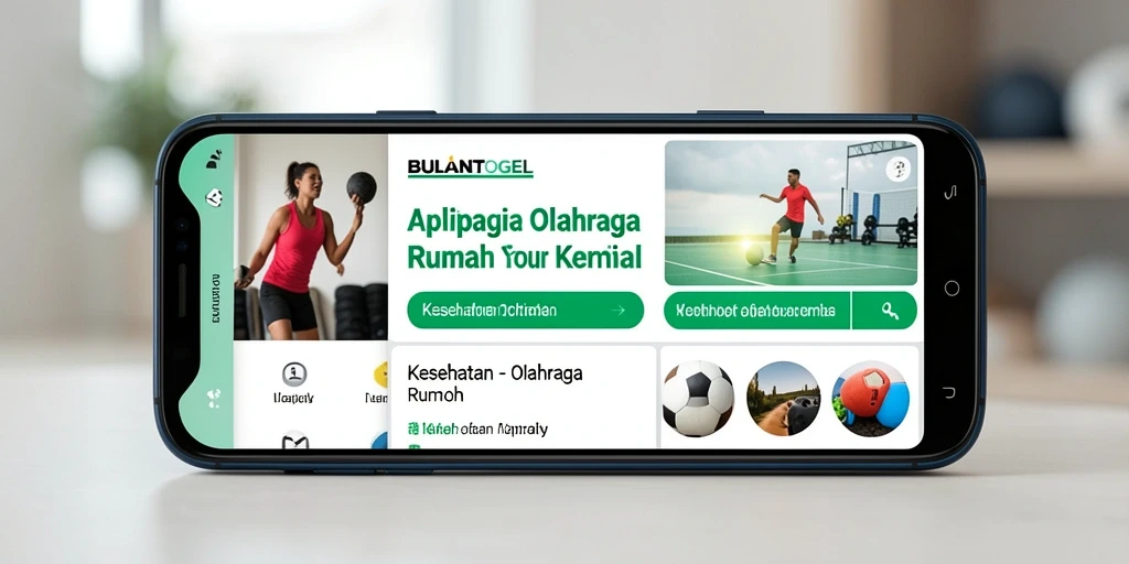 Tampilan antarmuka aplikasi BULANTOGEL untuk olahraga di rumah.