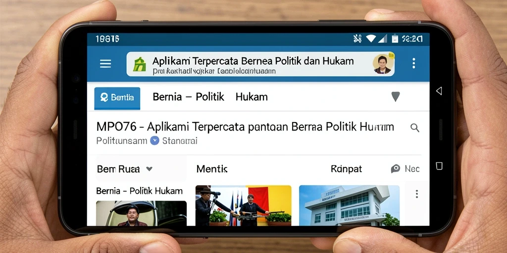 Antarmuka aplikasi MPO76 yang informatif dan mudah digunakan.