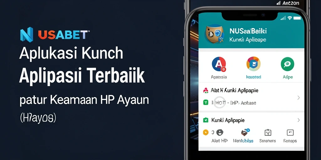 Antarmuka aplikasi Kunci Aplikasi NUSABET yang sederhana dan efektif.