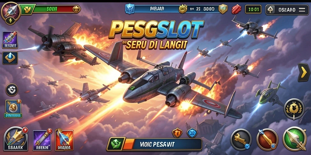 Antarmuka PESGSLOT yang penuh aksi dan menegangkan.