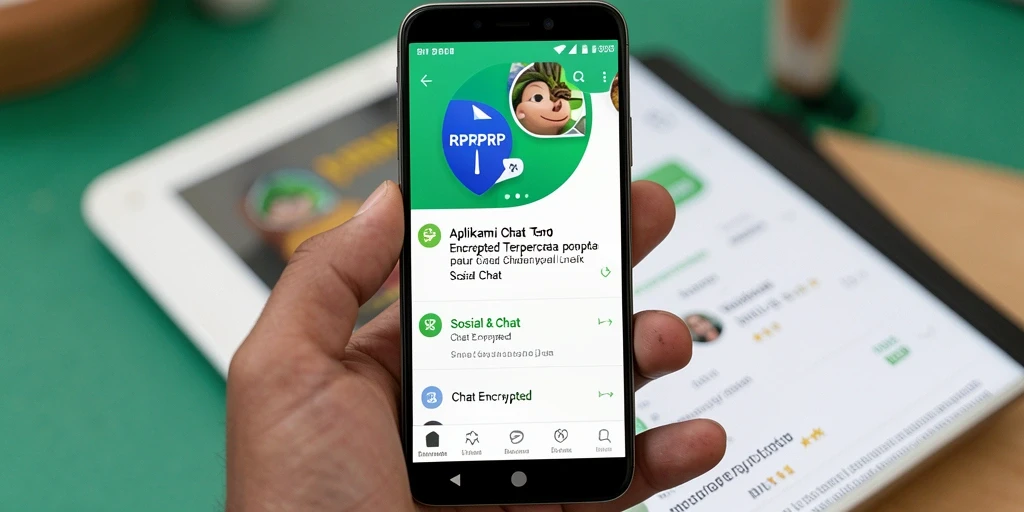 Antarmuka RPRPRP menawan dan mudah digunakan untuk Chat Encrypted.