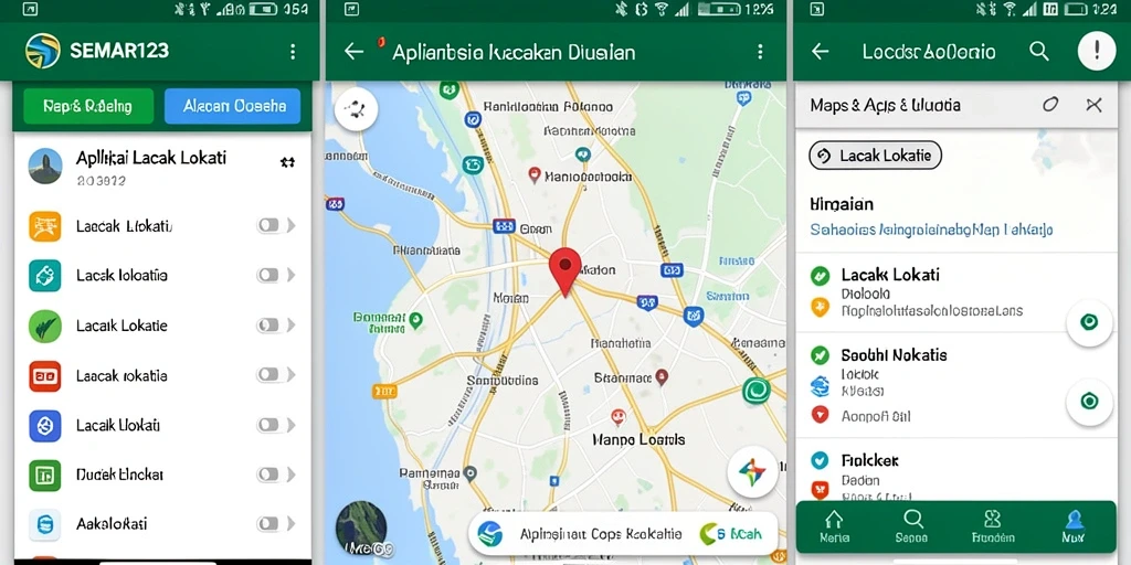 Tampilan antarmuka SEMAR123 yang user-friendly untuk pelacakan lokasi.