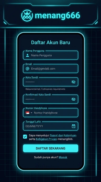 Panduan Buat Akun Baru Menang666 Untuk Pengguna Android